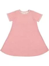 LAT 2679 Girls Melange Frnch Trry Dress