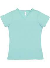 LAT 3507 Ladies V-Neck Fine Jersey Tee