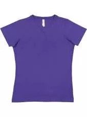 LAT 3507 Ladies V-Neck Fine Jersey Tee