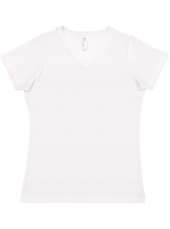 LAT 3507 Ladies V-Neck Fine Jersey Tee