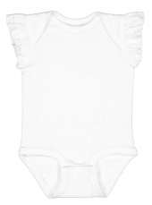 Rabbit Skins 4439 Infant Flutter Sleeve Bodysuit