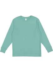 LAT 6201 Youth Lng Slv Fine Jersey Tee