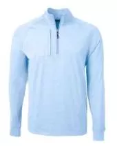 Cutter & Buck Adapt Eco Knit Heather Mens Quarter Zip Pullover