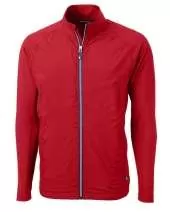 Cutter & Buck Adapt Eco Knit Hybrid Recycled Mens Big & Tall Full Zip Jacket