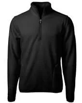 Cutter & Buck Cascade Eco Sherpa Fleece Mens Quarter Zip Jacket