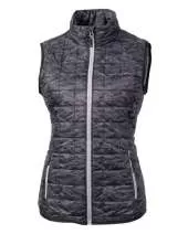 Cutter & Buck Rainier PrimaLoft Womens Eco Insulated Full Zip Printed Puffer Vest