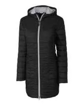 Cutter & Buck Rainier PrimaLoft Womens Eco Insulated Hooded Long Coat