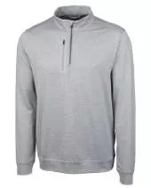 Cutter & Buck Stealth Heathered Mens Big and Tall Quarter Zip Pullover