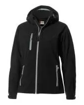 Clique Serac Stretch Softshell Hooded Full Zip Womens Jacket