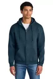 Jerzees Z12M Rugged Unisex Full-Zip Hooded Sweatshirt