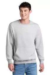 Port & Company Core Fleece Crewneck Pocket Sweatshirt PC78PKT For Men