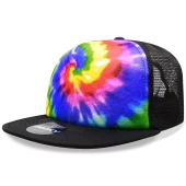 Decky 1079 5 Panel High Profile Structured Tie Dye Trucker