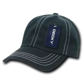 Decky 111 6 Panel Low Profile Relaxed Contra-Stitch Dad Hat
