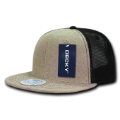 Decky 1138 6 Panel High Profile Structured Jute Trucker