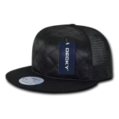 Decky 1141 6 Panel High Profile Structured Quilted Trucker