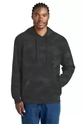 District DT2200C Wash Camo Fleece Hoodie