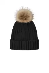 Port Authority C990 Faux Fur Pom Beanie