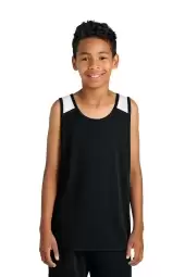 Sport-Tek YST446 Youth Club Track Tank