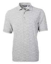 Cutter & Buck Virtue Eco Pique Botanical Print Recycled Mens Polo