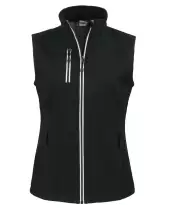 Clique Telemark Recycled Stretch Softshell Womens Full Zip Vest LQO00062