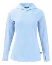 Cutter & Buck Adapt Recycled Soft Knit Stretch Womens Hooded Pullover LCK00203