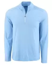 Cutter & Buck Coastline Recycled Double Peached Mens Quarter Zip Pullover MCK01347