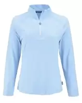 Cutter & Buck Coastline Recycled Double Peached Womens Quarter Zip Pullover LCK00210