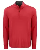 Cutter & Buck Forge Recycled Four-Way Stretch Mens Quarter Zip Pullover MCK01373