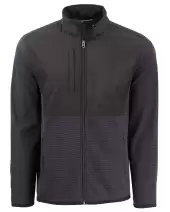 Cutter & Buck Hunts Point Recycled Fleece Mens Hybrid Full Zip Jacket
 MCK01370