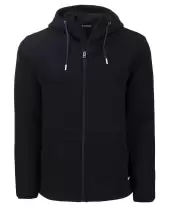 Cutter & Buck Roam Recycled Buttery-Soft Knit Mens Full Zip Hooded Jacket MCK01345