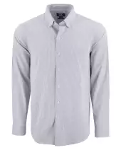 Cutter & Buck Skyline Recycled Pinstripe Mens Big & Tall Long Sleeve Button Down  Dress Shirt BCW00237