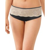 Bali One Smooth U Comfort Indulgence Satin with Lace Hipster