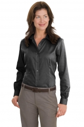 Ladies Nailhead Non-Iron Shirt