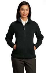 Ladies Sweater Fleece Full-Zip Jacket