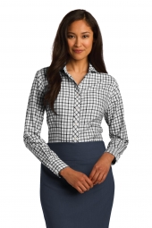 Ladies Tricolor Check Non-Iron Shirt