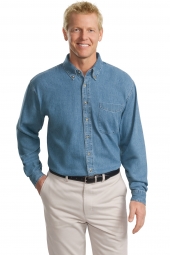 Tall Long Sleeve Denim Shirt