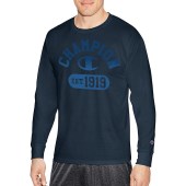 Champion Men Classic Jersey L/S Tee-Graphic - Gym Fade