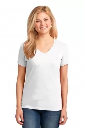 Ladies Core Cotton V-Neck Tee