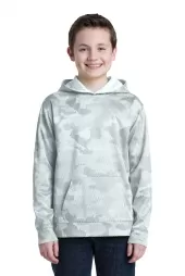 Youth Sport-Wick CamoHex Fleece Hooded Pullover