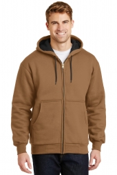 Heavyweight Full-Zip Hooded Sweatshirt with Thermal Lining