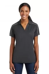 Ladies Micropique Sport-Wick Piped Polo