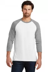 Mens Perfect Tri 3/4-Sleeve Raglan