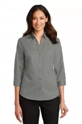 Ladies 3/4-Sleeve SuperPro Twill Shirt