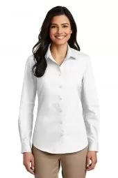 Ladies Long Sleeve Carefree Poplin Shirt