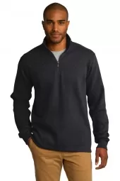 Slub Fleece 1/4-Zip Pullover