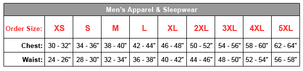 Hanes Nano Tee Size Chart