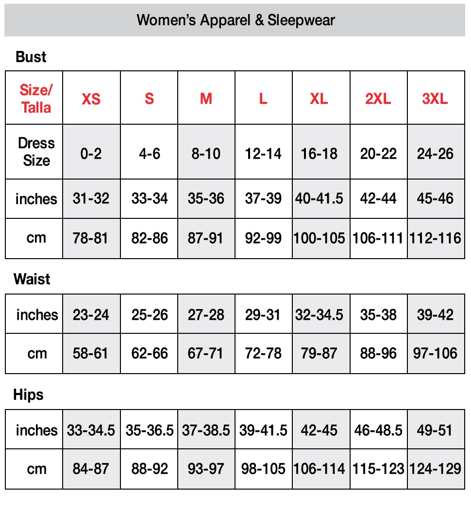 Hanes Beater Size Chart